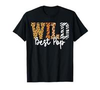 Wild Best Pop Animal Pattern Día del Padre Tierra Camiseta