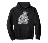 Wild Bill Hickok Vintage Illustration Sudadera con Capucha