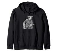 Wild Bill Hickok Vintage Illustration Sudadera con Capucha