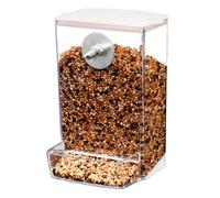 Wild Bird Feeders Automatic Refill - Bird Food Dispenser Detachable | Transparent Food Container | For Deck Parrot Garden Chicken Window Hummingbird - Easy To Monitor And Replenish