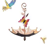 Wild Bird Feeders - Hangable Umbrella-Shaped Hummingbird Food Station, Anti-Spill Decorative Tray | Outdoor Garden Bird Feeder For Butterflies Dragonflies Bees Patios Outdoor Decoration