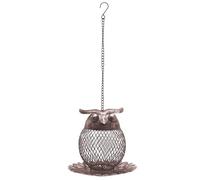 Wild Bird Feeders - Owl-Shaped Squirrel Proof Feeder, Cute Metal Vintage Hanging Bird Feeder, Large Capacity Feeding Device for Finches, Bluebirds, Sparrows | Outdoor Garden, Yard, Deck, Porch, Patio