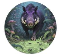 Wild Boar 1000 Pieces Jigsaw Puzzles For Adults Educational Games Stress Relieving Entertainment Exercise The Memory of The Brain For Adults Gifts 1000pcs (67.5x67.5cm)