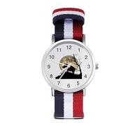 Wild Boar Hunting Hunter - Reloj deportivo para hombres y mujeres, correa de nailon, reloj analógico de cuarzo
