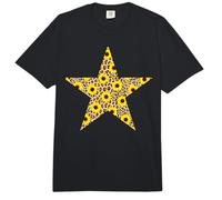 Wild & Bright - Estampado de Leopardo en Forma de Estrella con Girasol Comfort Colors Adult Heavyweight T-Shirt