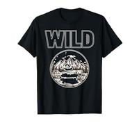 Wild Camper Camper Aventuras de montaña Amante de la Naturaleza Senderismo Camiseta