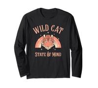 Wild Cat State of Mind (gráfico de Power Statement Boho Tiger) Manga Larga