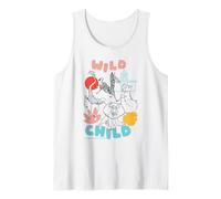 Wild Child Madagascar Zoo Aventura Diversión Camiseta sin Mangas