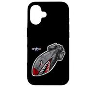 Wild Cool Wild Flying Army Shark Graphic Tees & Cool Designs Carcasa para iPhone 16
