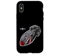 Wild Cool Wild Flying Army Shark Graphic Tees & Cool Designs Carcasa para iPhone X/XS