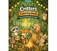 Wild Critters Coloring Book: Funny Animal Designs for Adults