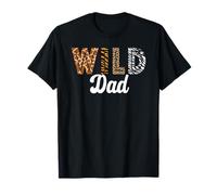 Wild Dad Día del Padre Zoo Safari Animal Jungla Diversión exótica Camiseta