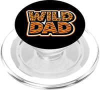 Wild Dad Zoo Día del Padre Safari Animal Print Al Aire Libre Naturaleza PopSockets PopGrip para MagSafe