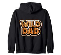 Wild Dad Zoo Día del Padre Safari Animal Print Al Aire Libre Naturaleza Sudadera con Capucha