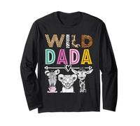 Wild Dada Zoo Theme Birthday Safari Jungle Fiesta a juego Manga Larga