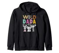 Wild Dada Zoo Theme Birthday Safari Jungle Fiesta a juego Sudadera con Capucha