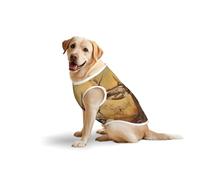 Wild Deerprint - Chaleco grande para mascotas, transpirable, ligero, sin mangas