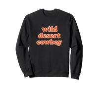 Wild Desert Cowboy Retro Western Typography Graphic Sudadera