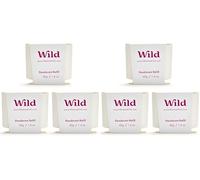 Wild - Desodorante Natural Recargable - Sin Aluminio - Pack de tres recargas de Coconut & Vanilla - Vegano - Protección de larga duración - naturales - Pack de 3 recargas de 40g (Paquete de 2)