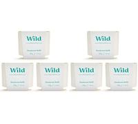 Wild - Desodorante Natural Recargable - Sin Aluminio - Pack de tres recargas de Fresh Cotton & Sea Salt - Vegano - Protección de larga duración - naturales - Pack de 3 recargas de 40g (Paquete de 2)