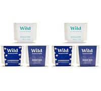 Wild - Desodorante Natural Recargable - Sin Aluminio - Pack Variado de Recargas - Incluye Esencias Fresh Cotton & Sea Salt, Ocean Mist y Thunderstorm - Protección de larga duración (Paquete de 2)