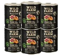 WILD FARM Alimento para perros monoproteína porco 6 x 800 g hipoalergénico