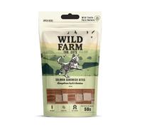 WILD FARM Bocaditos de salmón para sándwiches 50 g, golosina para gatos