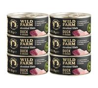 WILD FARM Comida húmeda para gatos Fillets Pato & Pollo, 6 x 70 g, sin cereales en caldo