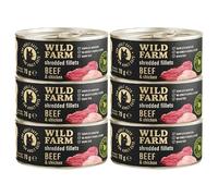 WILD FARM Comida húmeda para gatos Fillets Rind & Pollo, 6 x 70 g, sin cereales en caldo