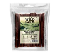 WILD FARM Conejo tubos dentales 500g golosinas para perros