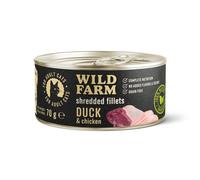 WILD FARM Fillets Duck&Chicken 70g - comida húmeda para gatos sin cereales en caldo