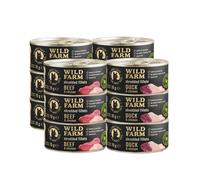 WILD FARM Fillets Duck&Chicken/Beef&Chicken 12x70g - comida húmeda para gatos sin cereales en caldo