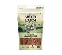 WILD FARM hair&skin tiras de pato suave 50g golosina para gatos