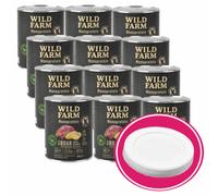 WILD FARM Monoproteína de Jabalí 12x800g alimento hipoalergénico para perros + tapa de lata gratis