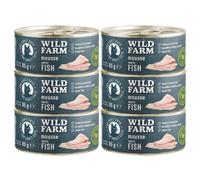 WILD FARM Mousse Pescado Blanco 6x80g - mousse sin cereales para gatos
