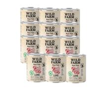 WILD FARM Pate Cordero 12x800g comida para perros sin gluten + tapa de lata gratis
