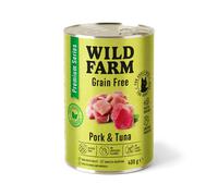 WILD FARM Premium Grain Free Cerdo y Atún 400g - pienso sin cereales para gatos