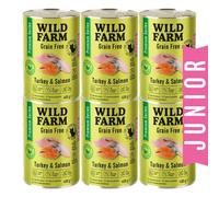WILD FARM Premium Grain Free Pavo y Salmón 6x400g - pienso sin cereales para gatitos