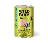 WILD FARM Premium Grain Free Pollo y Espadín 400g - pienso sin cereales para gatos