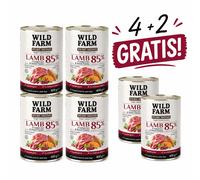 WILD FARM PURE MONO Cordero, arándanos y boniato , pienso monoproteico para perros 400g- 4+2 GRATIS