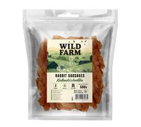 WILD FARM salchichas de conejo 500g golosinas para perros