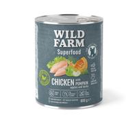 WILD FARM Superfood Chicken (Pollo con calabaza, manzana y hierbas) 800g pienso para perros sin cereales