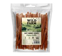 WILD FARM Tiras de conejo 500g golosinas para perros