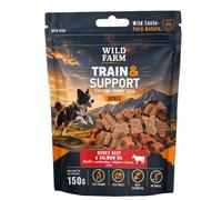 WILD FARM Train with Support: Cubitos con carne de ternera y aceite de salmón, 150 g