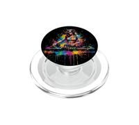 Wild Female DJ Rave EDM Music Festival DJ Paint Splash Art PopSockets PopGrip para MagSafe