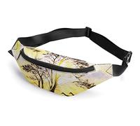 Wild Firaffe and Elephant Merry Christmas and Happy New Year Fanny Pack, Riñonera Deportiva para niños Adultos para Hombres y Mujeres