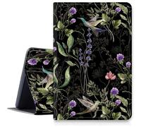 Wild Flower Hummingbird - Funda para iPad Air de 13 pulgadas 2024 M2, a prueba de golpes, de piel sintética, plegable, ajustable, con función de apagado y encendido automático para iPad Air de 13