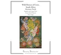 Wild Flowers of Ceres, South Africa Cross Stitch Pattern - Marianne North - Large Size Edition: Regular and Large Print Cross Stitch Pattern