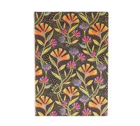 Wild Flowers (Playful Creations) Midi 12-month Day-at-a-time Softcover Flexi Dayplanner 2025 (Elastic Band Closure): jeden dzień na stronie, zamykany na gumkę, papier 80 gsm