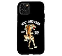 Wild & Free Enjoy Cool Brave Tokyo Japan Wild Tiger Graphic Carcasa para iPhone 11 Pro